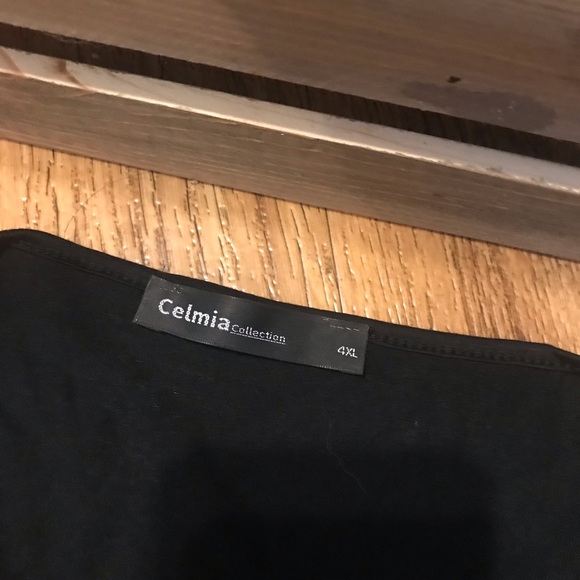 Black long sleeve pull over with tassel ties &lace - Picture 5 of 5